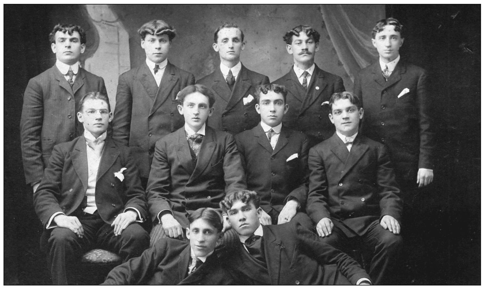 This 1908 photograph shows William in the second row second from the left In - photo 7