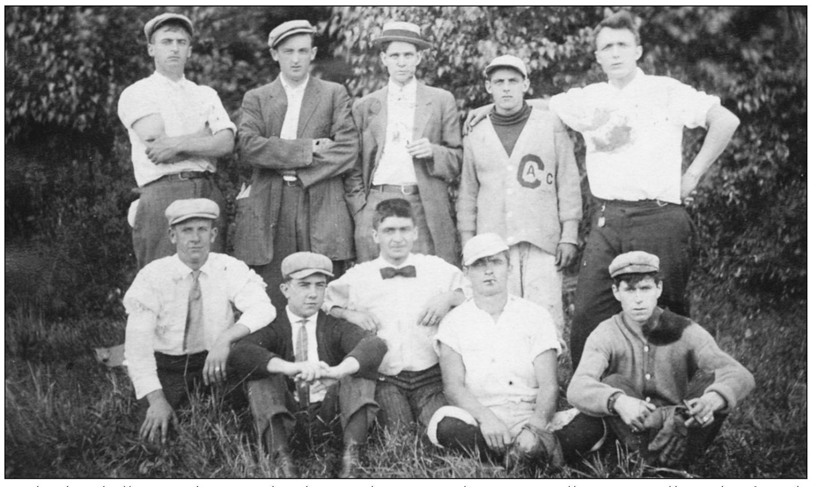 In this baseball team photograph taken in the very early 1900s William or - photo 9