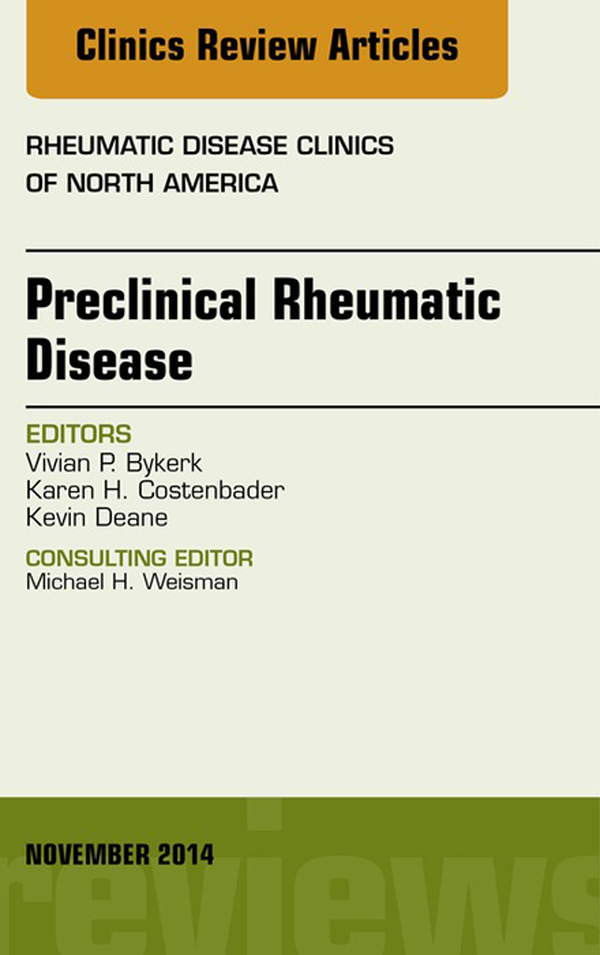 Clinics Review Articles RHEUMATIC DISEASE CLINICS OF NORTH AMERICA Preclinical - photo 1