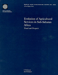 title Evolution of Agricultural Services in Sub-Saharan Africa Trends - photo 1