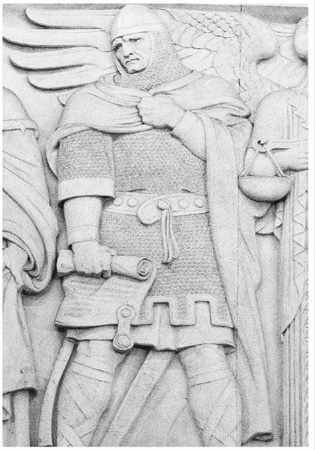 King John of England 11661216 holding the Magna Carta in the north frieze - photo 5