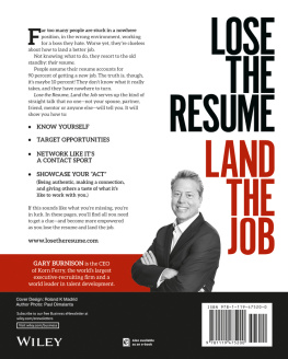Burnison - Lose the resume: land the job