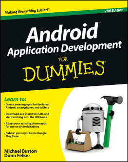 Burton Michael Android Application Development For Dummies