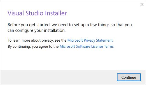 Visual Studio uses its own Installer software which is downloaded first Then - photo 3