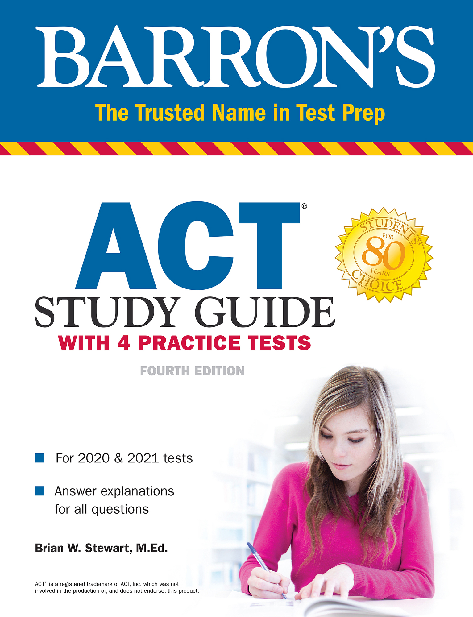 ACT Study Guide with 4 Practice Tests Barrons Test Prep - image 1