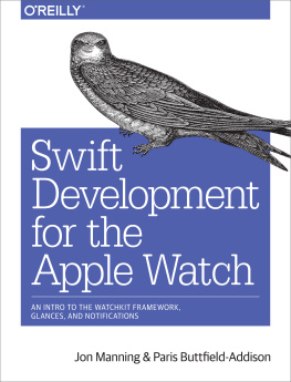 Buttfield-Addison Paris - Swift Development for the Apple Watch