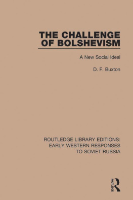 Buxton - The Challenge of Bolshevism