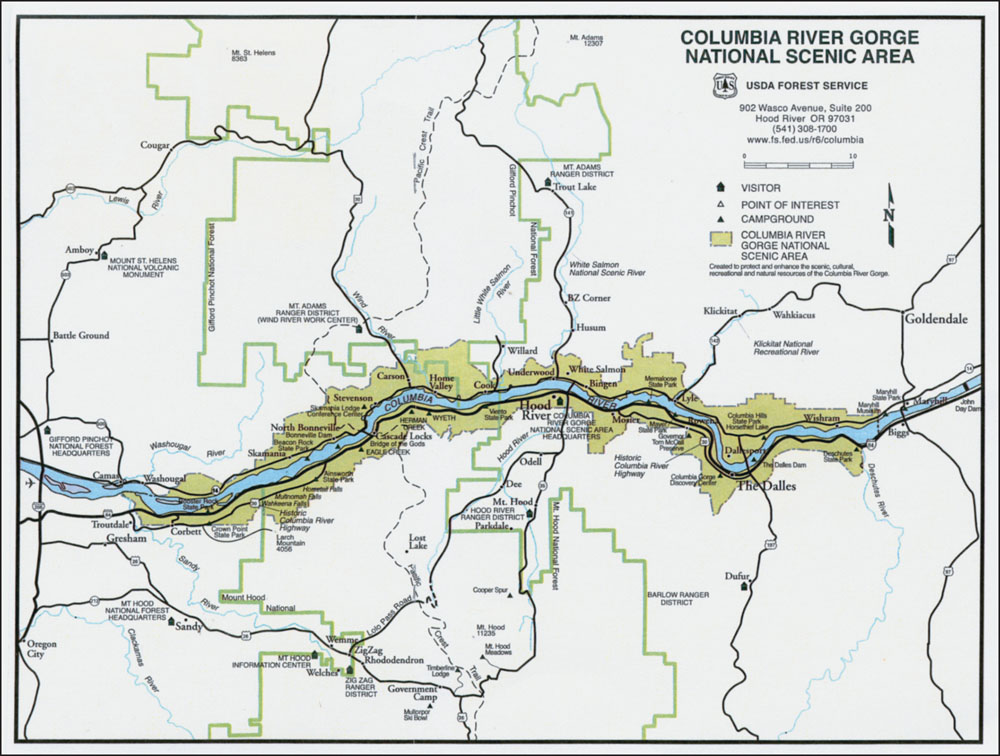 NATIONAL SCENIC AREA The area shaded in dark green shows the boundaries of the - photo 2