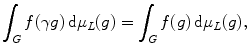 11 for any Haar integrable function f on G There is also a right-invariant - photo 2