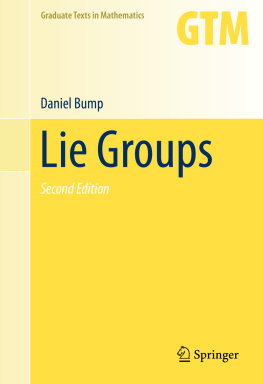 Bump - Lie Groups