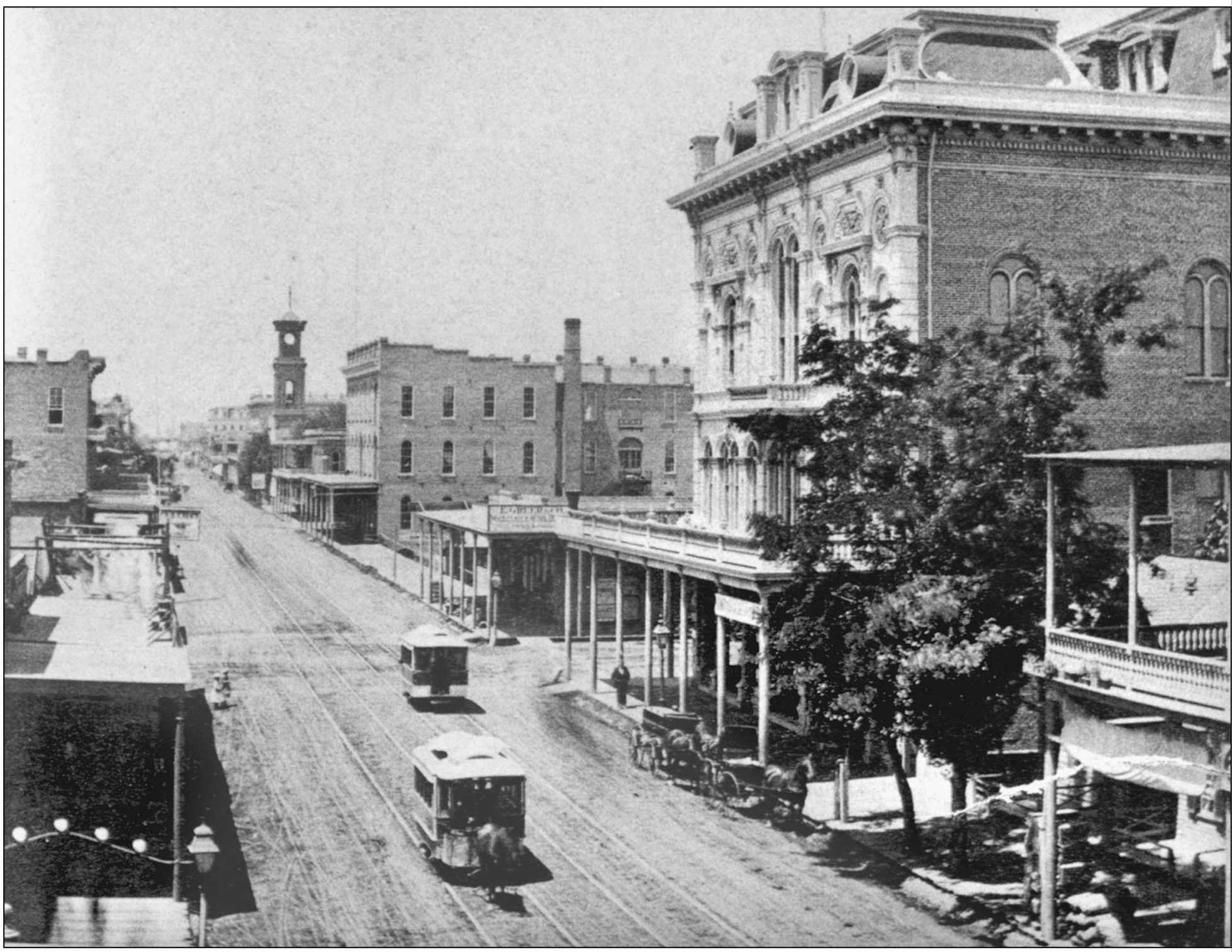 In the 1870s horse-drawn streetcars of the City Street Railway owned by R S - photo 4