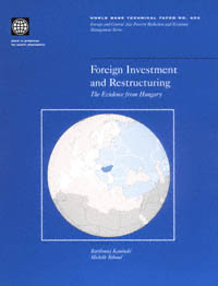 title Foreign Investment and Restructuring The Evidence From Hungary - photo 1