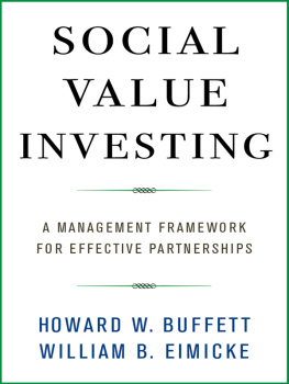 Buffett - SOCIAL VALUE INVESTING: a management framework for effective partnerships