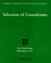 title Sample Form of Evaluation Report Selection of Consultants - photo 1