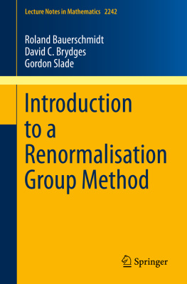 Roland Bauerschmidt - Introduction to a Renormalisation Group Method (Lecture Notes in Mathematics (2242))