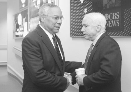 Colin Powell and John McCain often crossed paths in Face the Nation s corridors - photo 3