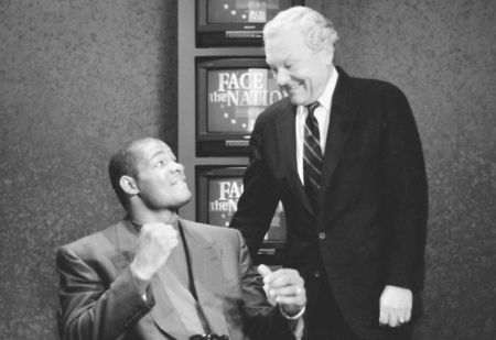 One-time heavyweight champion of the world Riddick Bowe with Bob Schieffer on - photo 6