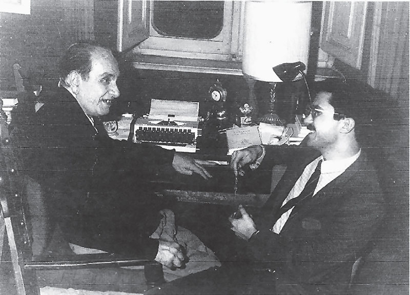 Author Gianfranco De Turris interviewing Julius Evola at his residence 1971 - photo 4