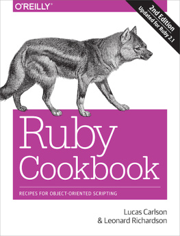 Carlson Lucas - Ruby Cookbook