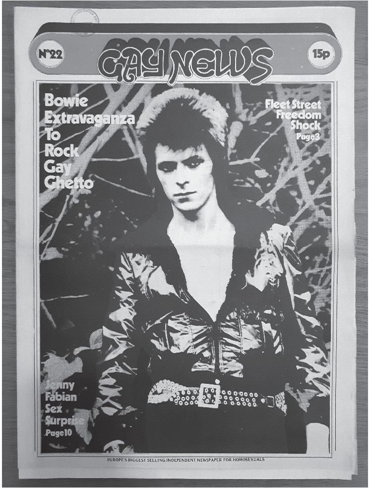 David Bowie on the cover of Gay News 1973 INTRODUCTION Once upon a time in a - photo 3