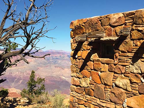 detail of Desert View Watchtower hiking on the South Kaibab Trail Where - photo 13