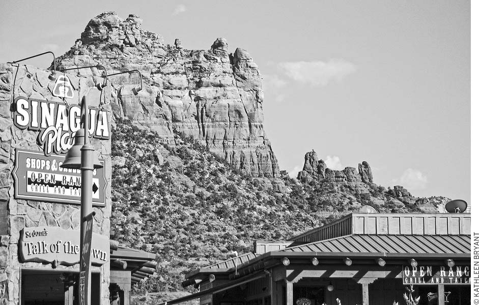 Uptown Sedonas shops and galleries with Snoopy Rock in the background HISTORY - photo 7