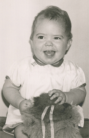 As a baby shortly after stumbling across my dads merkin The pattern was set - photo 2