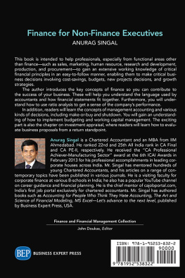 Anurag Singal Finance for Non-Finance Executives