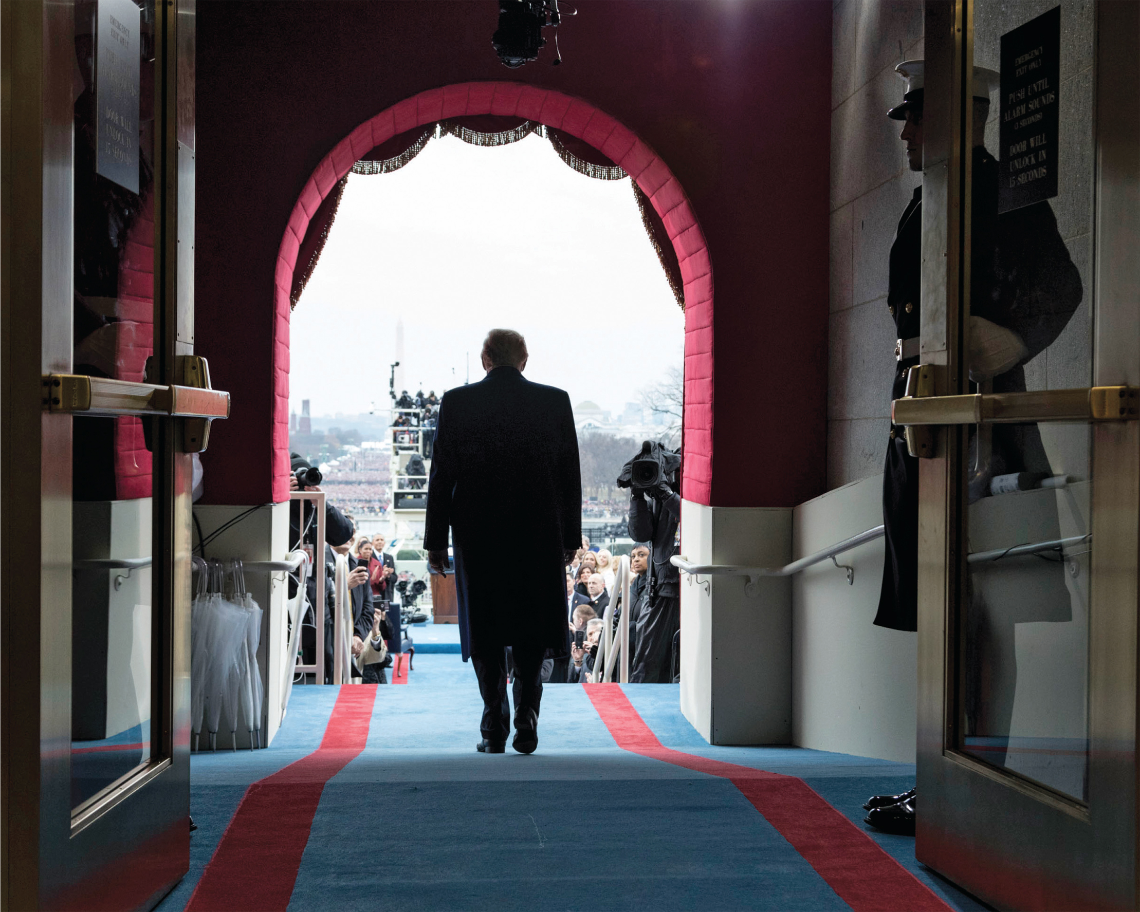 January 20 2017 President-elect Donald Trump walks to take his seat for the - photo 2