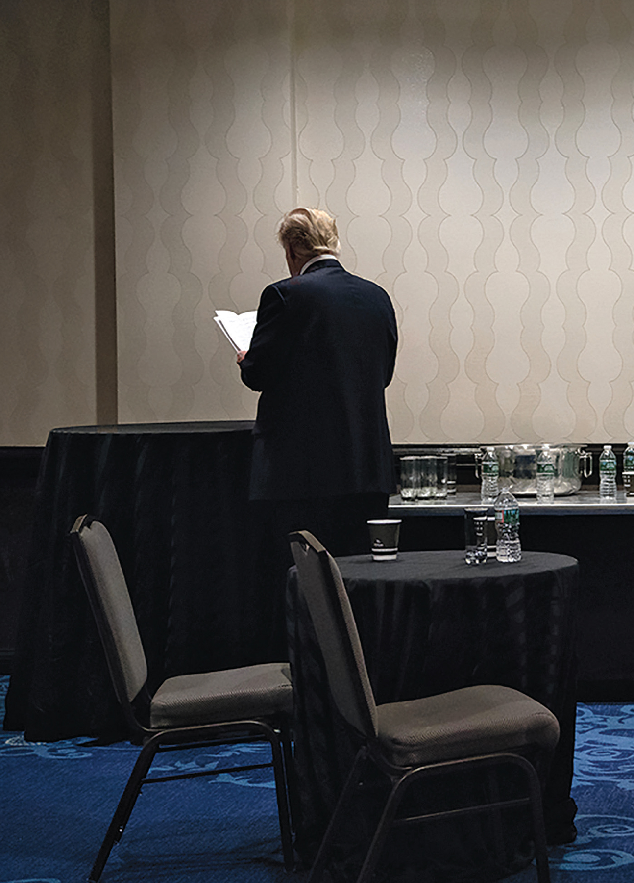 February 2 2017 The President reviewing his remarks backstage before the - photo 10