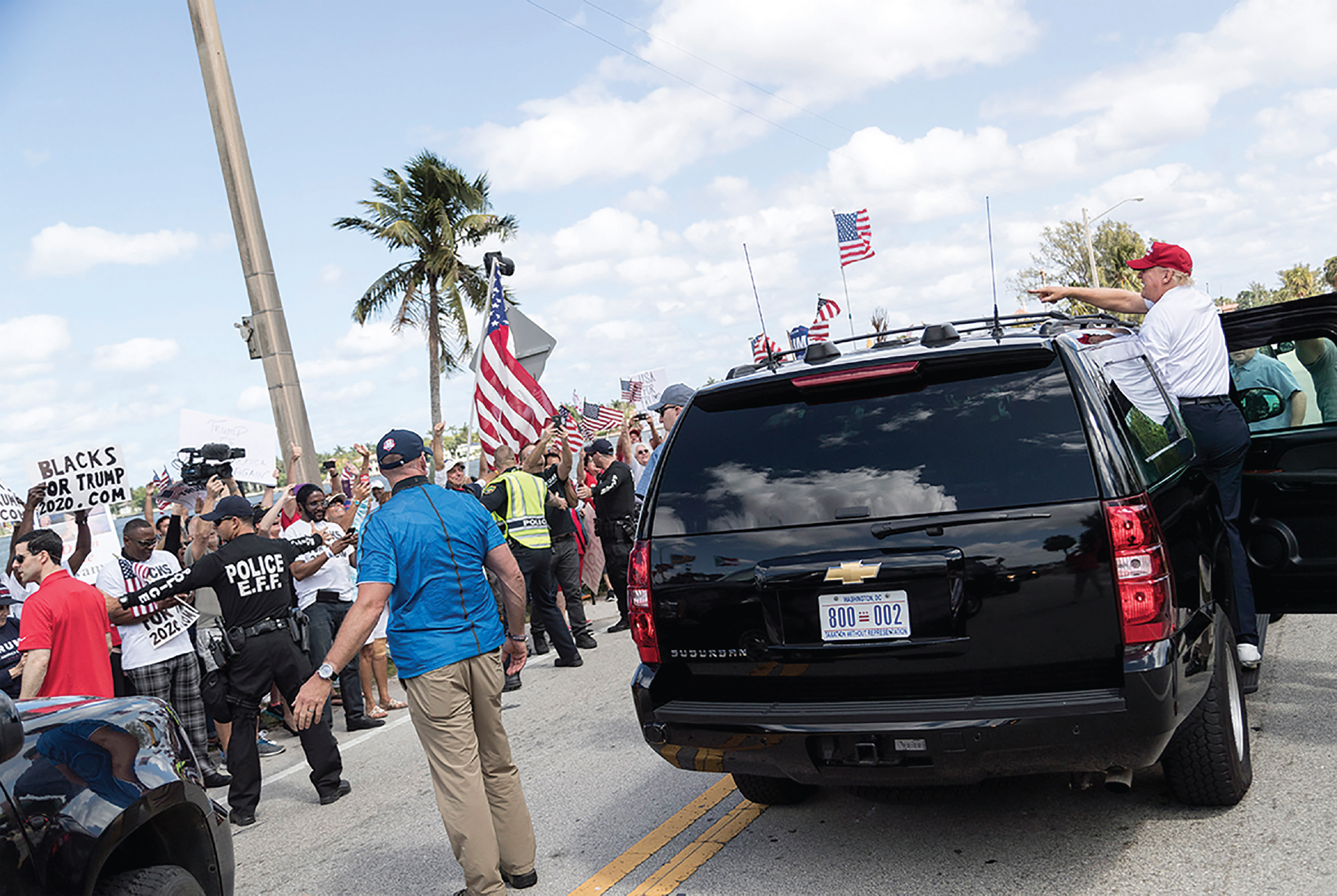 March 4 2017 Pointing to supporters in West Palm Beach Shealah Craighead - photo 14