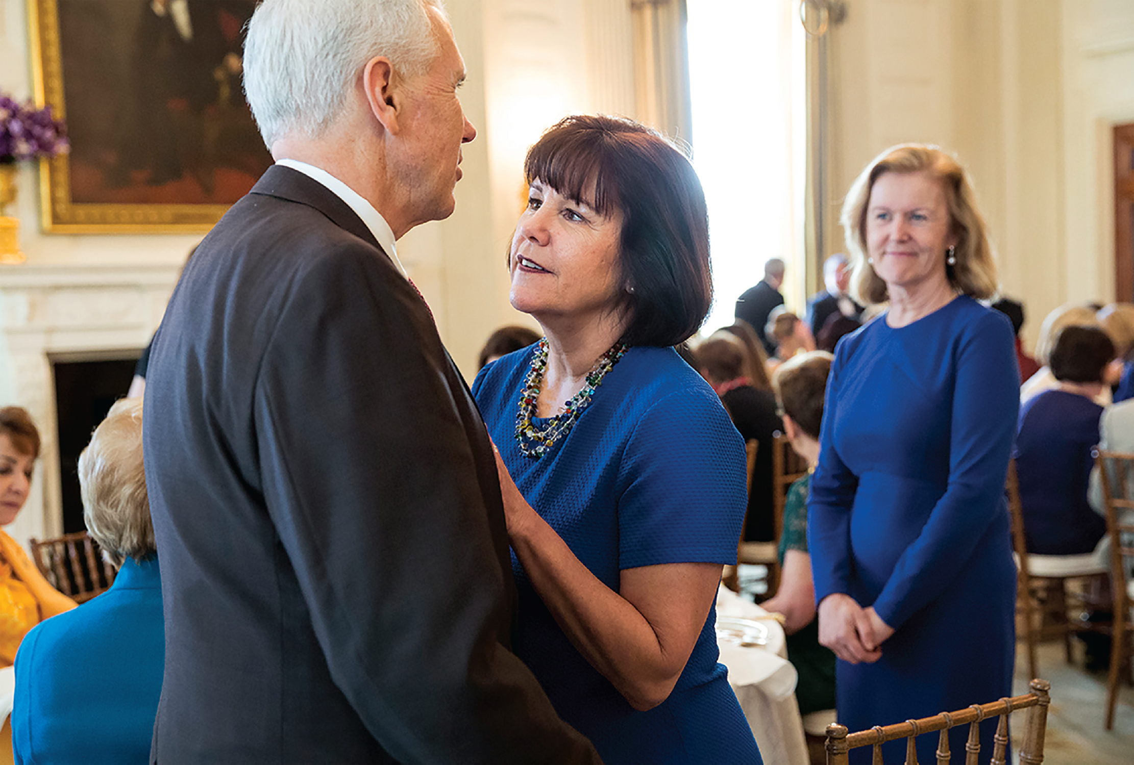 March 8 2017 Vice President Mike Pence is greeted by his wife Mrs Karen - photo 15