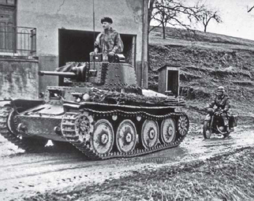 A PzKpfw 38t Ausf B during training exercises at Truppenbungsplatz - photo 1