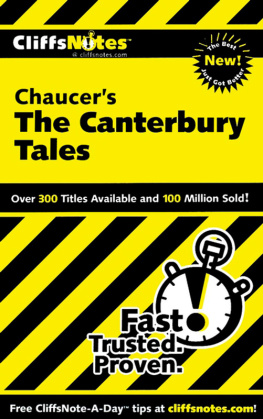 Chaucer Geoffrey - CliffsNotes on Chaucers The Canterbury Tales