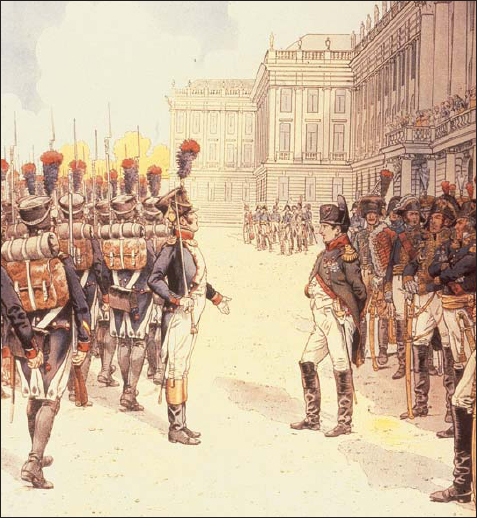 Napoleon and his staff reviewing troops at Shnbrunn Palace near Vienna in late - photo 3