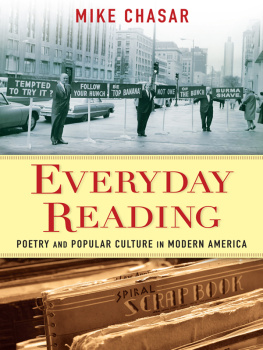 Chasar - Everyday reading: poetry and popular culture in modern America