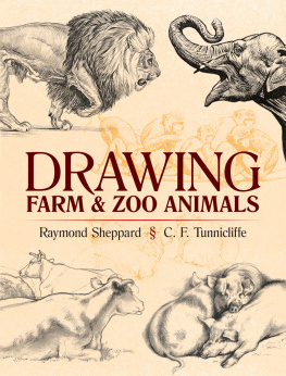 Charles Frederick Tunnicliffe. - Drawing Farm and Zoo Animals