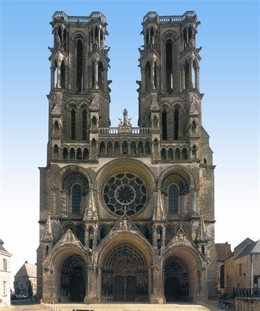 3 Western Faade Notre-Dame Cathedral Laon France begun before 1200 In - photo 5