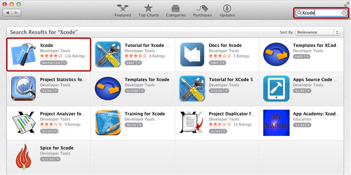 Figure 1-1 Downloading Xcode from the App Store Creating a New Project - photo 1