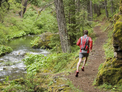 O is for OUTDOORS The place where you run Trudging on treadmills Just isnt as - photo 16