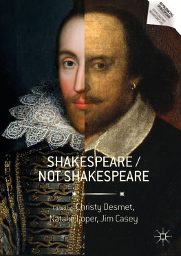 Christy Desmet Shakespeare / Not Shakespeare