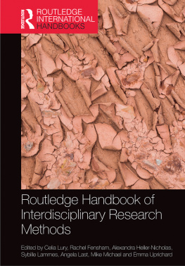 Celia Lury - Routledge Handbook of Interdisciplinary Research Methods