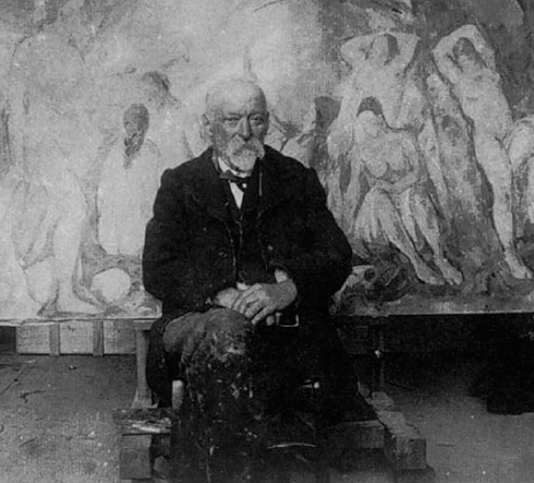 Paul Czanne in 1904 sitting in front of his Les Grandes Baigneuses - photo 3