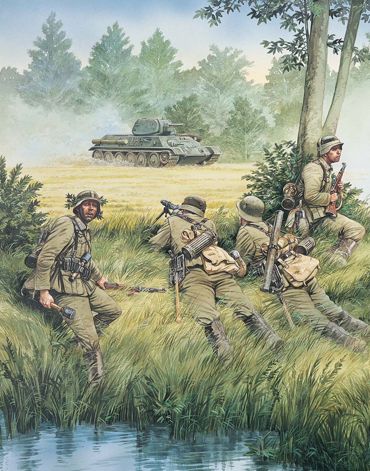 Soldiers of the 269th Infantry Division hunting T-34s by Peter Dennis Osprey - photo 2