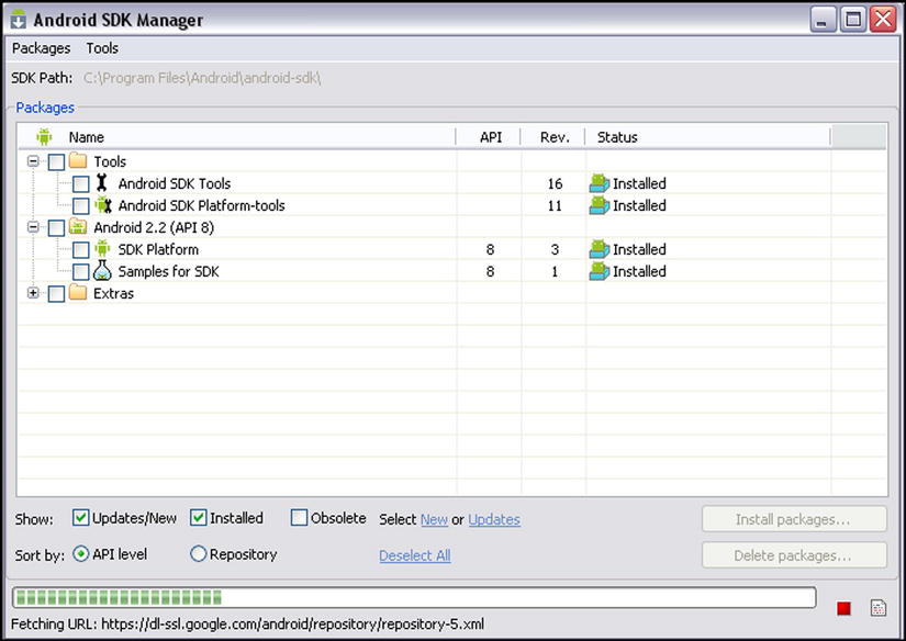 Figure 1-2 The Android SDK Manager Android Virtual Device The Android SDK - photo 2