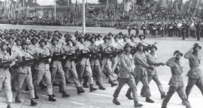 October 1 1949 PLA soldiers march past during the first National Day parade - photo 7