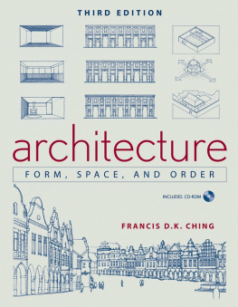 Ching - Architecture Form, Space, and Order