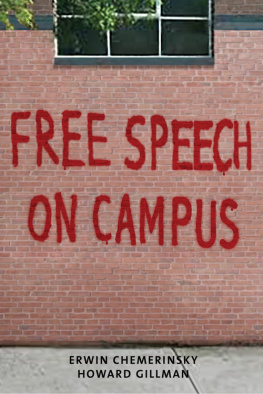 Chemerinsky Erwin - Free Speech on Campus