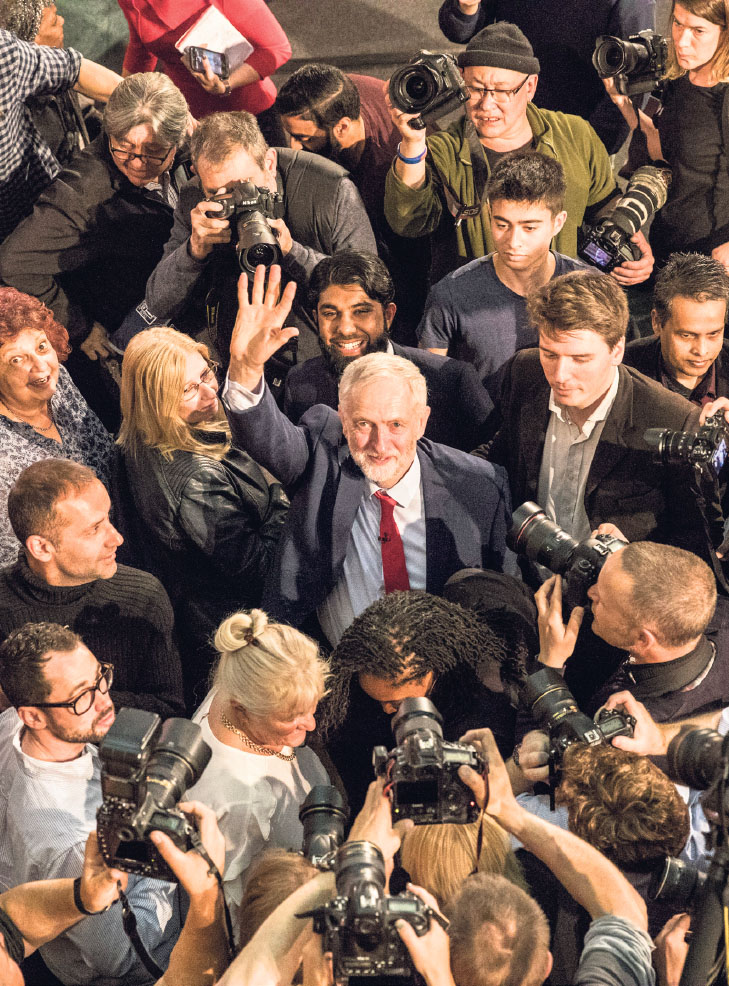 Jeremy Corbyn cast himself as the scourge of the establishment in his first big - photo 1