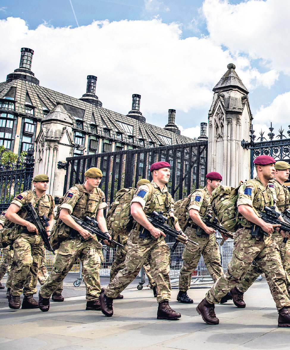 Armed troops were deployed on the streets of London in May in response to the - photo 10